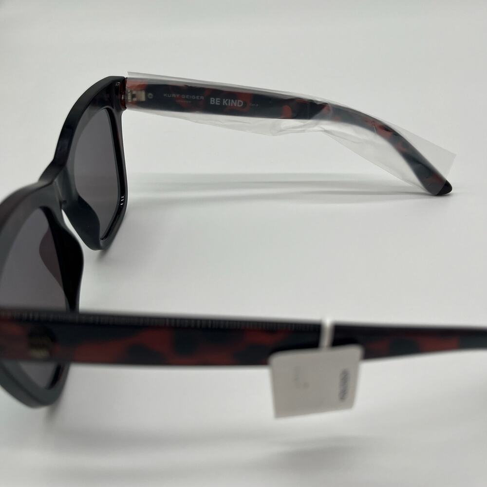KURT GEIGER NWT Sunglasses, Cat Eye 53mm, Havana Crystal Purple Rainbow - Picture 10 of 15
